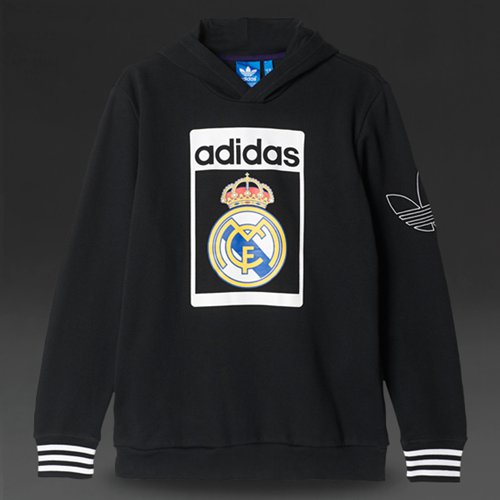 Adidas Originals Real Madrid Fleece Hoody Black for Men